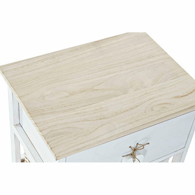 Chest of drawers DKD Home Decor Natural White wicker Paolownia wood (40 x 29 x 58,5 cm)