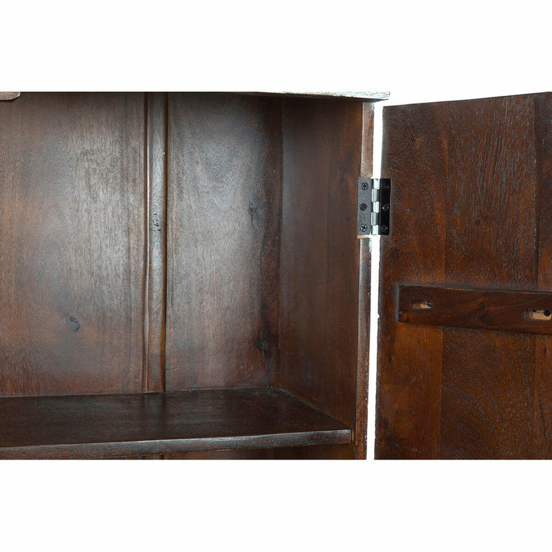 Cupboard DKD Home Decor White Metal Mango wood (100 x 43 x 190 cm)