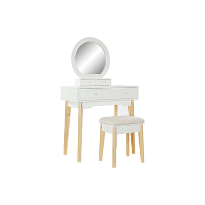 Dresser DKD Home Decor White Natural Mirror MDF Wood 75 x 40 x 129 cm