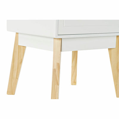 Nightstand DKD Home Decor White Natural MDF Wood 45 x 36 x 49 cm