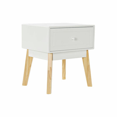 Nightstand DKD Home Decor White Natural MDF Wood 45 x 36 x 49 cm