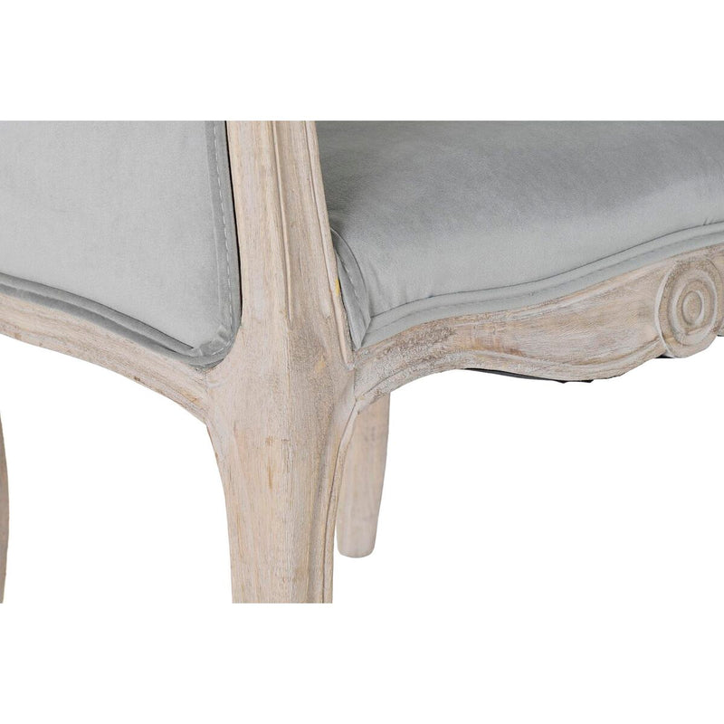 Armchair DKD Home Decor Grey Wood Plastic 58 x 56 x 69 cm