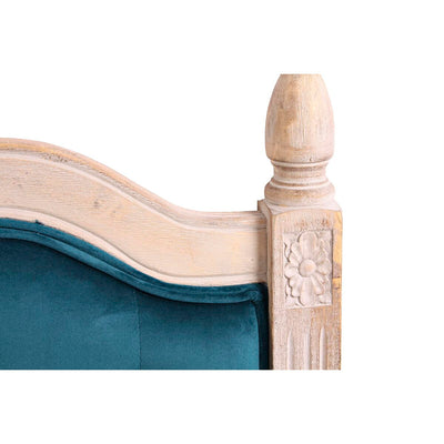 Tête de lit DKD Home Decor Turquoise Bois Bois d'hévéa 160 x 6 x 120 cm