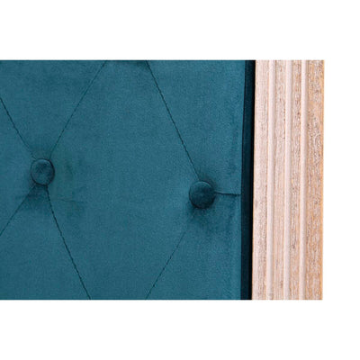 Headboard DKD Home Decor Turquoise Wood Rubber wood 160 x 6 x 120 cm