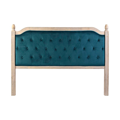 Tête de lit DKD Home Decor Turquoise Bois Bois d'hévéa 160 x 6 x 120 cm
