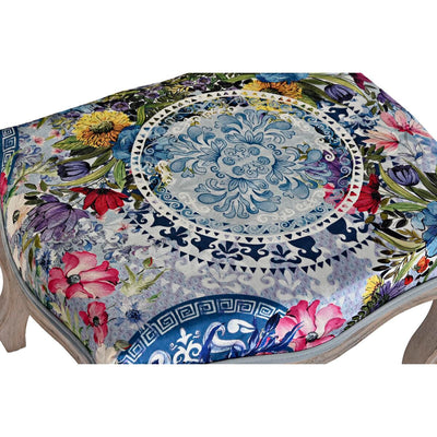 Banquette DKD Home Decor   Sapin Polyester Multicouleur (58 x 47,5 x 41 cm)
