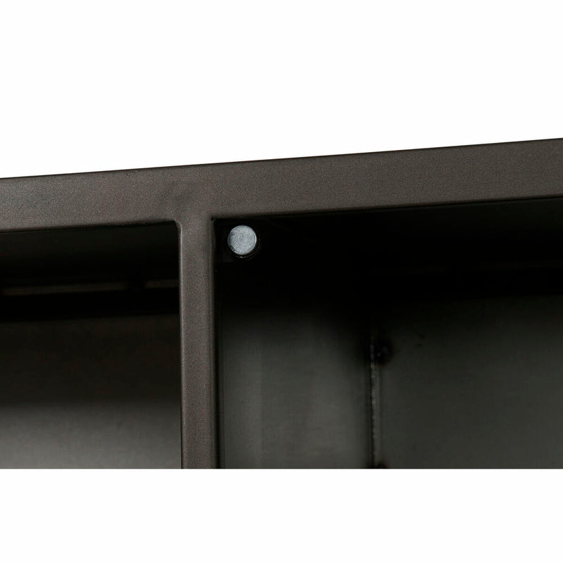 Meubles de télévision DKD Home Decor Noir Verre Métal (150 x 50 x 45 cm)