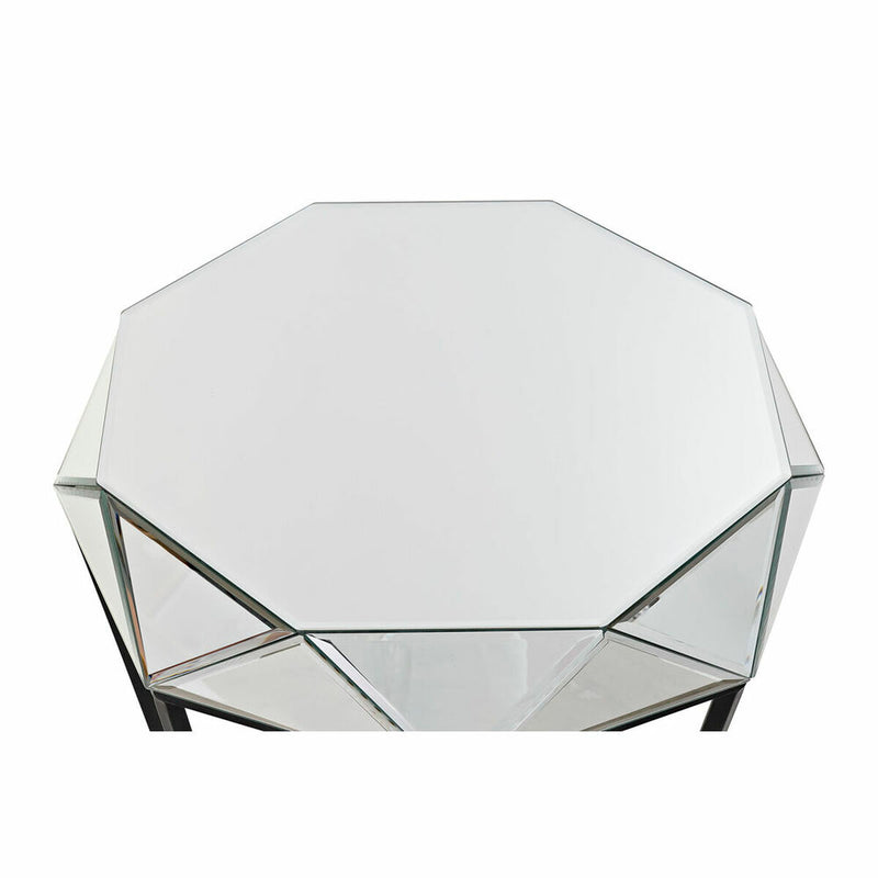 Mesa de apoio DKD Home Decor Preto Metal Espelho 50 x 50 x 55 cm