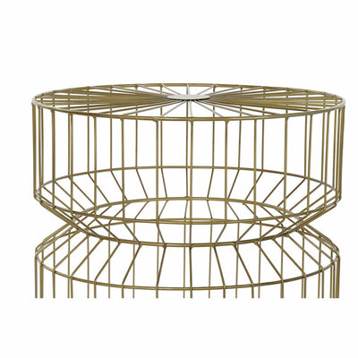 Mesa de apoio DKD Home Decor Dourado Metal (40,5 x 40,5 x 46 cm)
