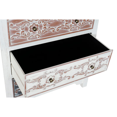 Chest of drawers DKD Home Decor Brown MDF White Dark grey Arab (80 x 40 x 86 cm)