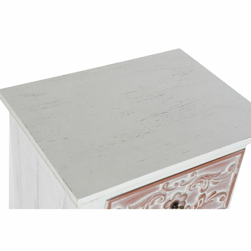 Chest of drawers DKD Home Decor Brown MDF White Dark brown Arab (48 x 36 x 81 cm)