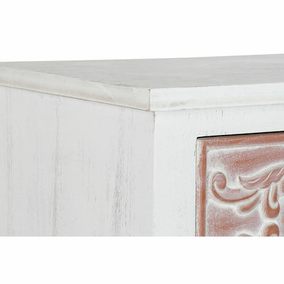 Cómoda DKD Home Decor Castanho MDF Branco Catanho escuro Árabe (48 x 36 x 81 cm)