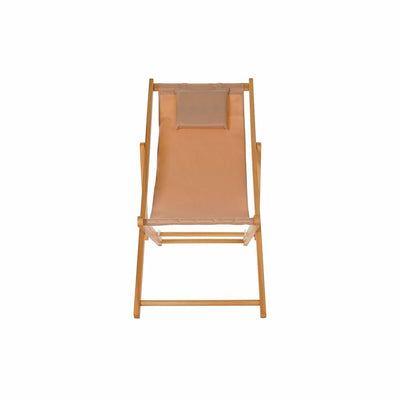 Chaise longue DKD Home Decor Marron Naturel Polyester MDF (57,5 x 113 x 77 cm)