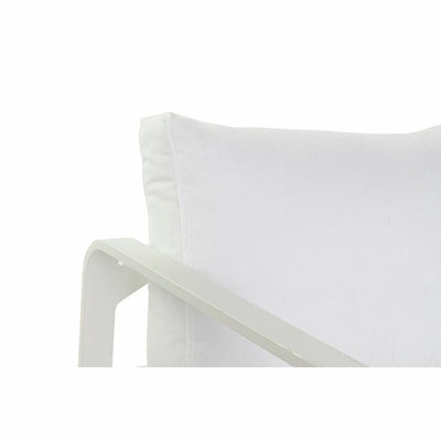 Canapé de jardin DKD Home Decor Blanc Aluminium 78 cm 184 x 72 x 78 cm  