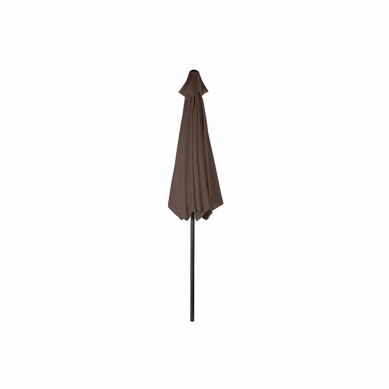 Parasol DKD Home Decor Marron Noir Polyester Acier (300 x 300 x 250 cm)