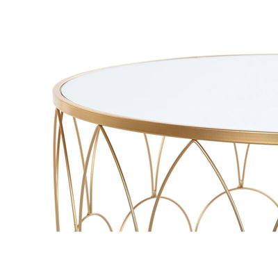 Set of 2 tables DKD Home Decor Golden 80 x 80 x 47 cm