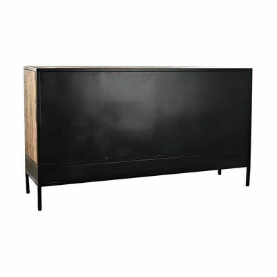 Sideboard DKD Home Decor Brown Black Metal Mango wood (160 x 40 x 90 cm)