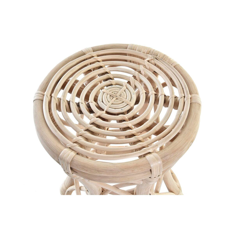 Side table DKD Home Decor Natural Rattan Tropical (30 x 30 x 40 cm)
