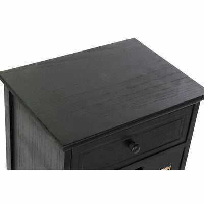 Chest of drawers DKD Home Decor Natural Black Vintage Paolownia wood (40 x 30 x 58,5 cm)