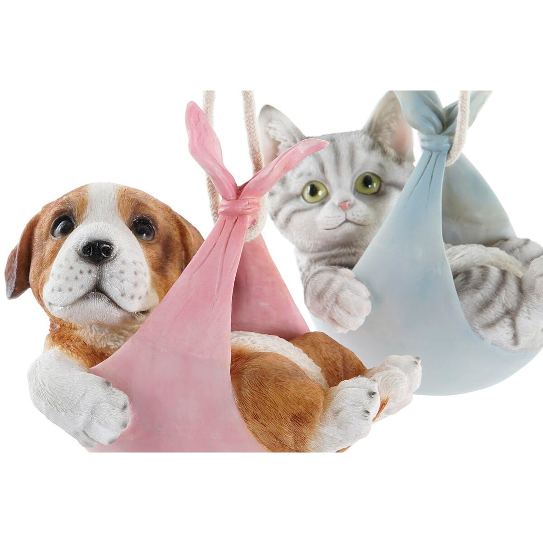 Decorative Figure DKD Home Decor Multicolour Dog 18 x 12,5 x 16 cm (4 Units)