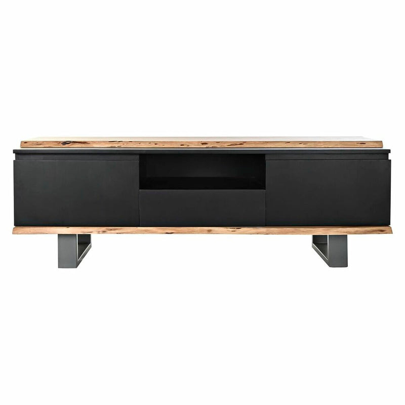 TV furniture DKD Home Decor Black 145 x 45 x 50 cm Brown Mango wood