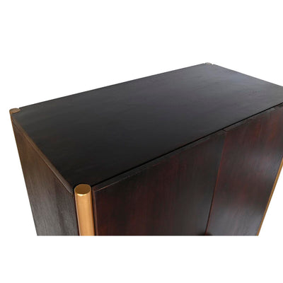 Sideboard DKD Home Decor Wood Metal Black 80 x 40 x 120 cm