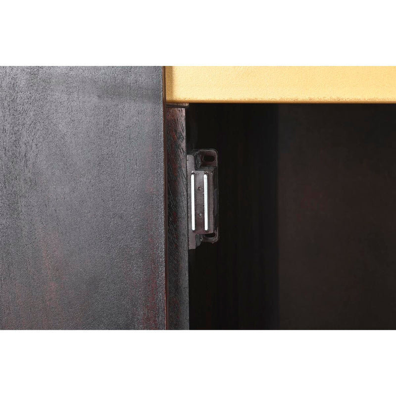 Sideboard DKD Home Decor Wood Metal Black 80 x 40 x 120 cm