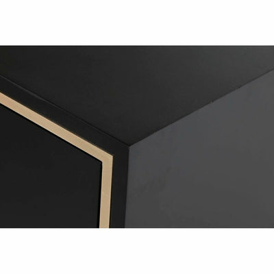 Table de Nuit DKD Home Decor Noir Multicouleur Doré Bois Métal 30 x 40 cm 50 x 40 x 53 cm