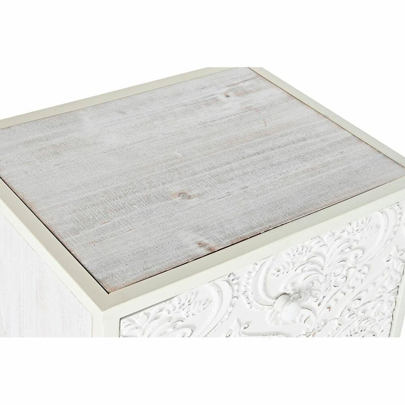 Cómoda DKD Home Decor Abeto MDF Branco Árabe (45 x 34 x 78 cm)