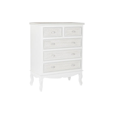 Chest of drawers DKD Home Decor Beige Wood White MDF Wood (80 x 40 x 105 cm)