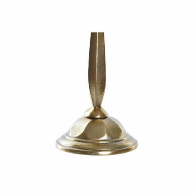 Candle Holder DKD Home Decor Crystal Golden Aluminium (13 x 13 x 53 cm)