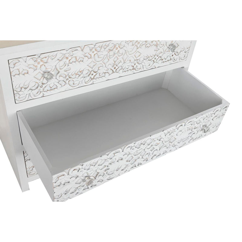 Chest of drawers DKD Home Decor White Mango wood (100 x 50 x 80 cm)
