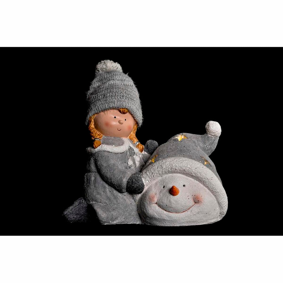 Christmas bauble DKD Home Decor Polyester Magnesium (36 x 22 x 33 cm) (4 Units)