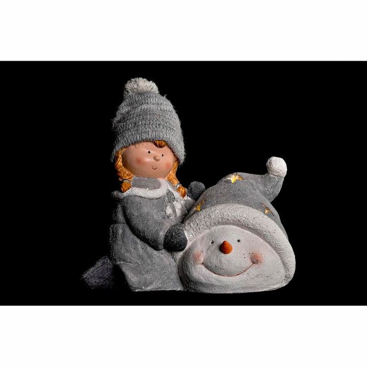 Christmas bauble DKD Home Decor Polyester Magnesium (36 x 22 x 33 cm) (4 Units)
