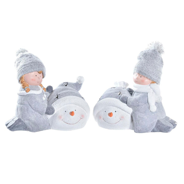 Christmas bauble DKD Home Decor Polyester Magnesium (36 x 22 x 33 cm) (4 Units)