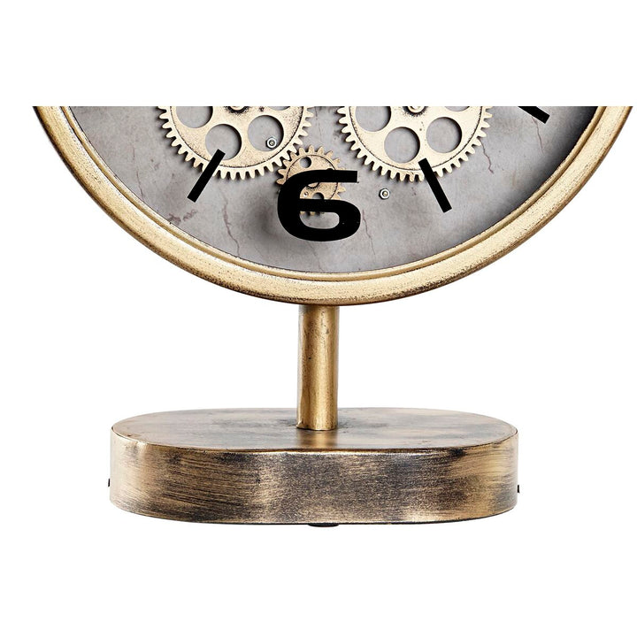 Table clock DKD Home Decor Golden Gears