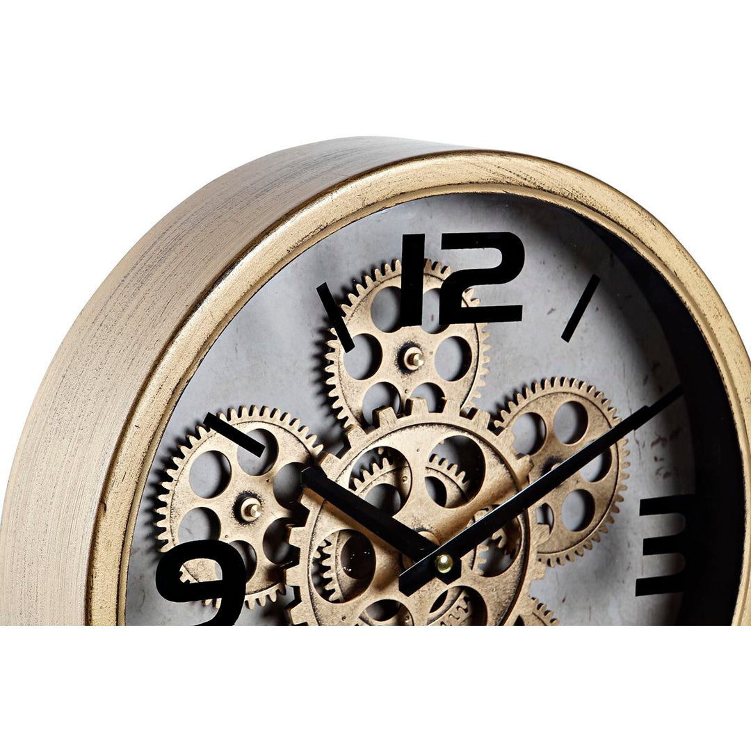 Table clock DKD Home Decor Golden Gears