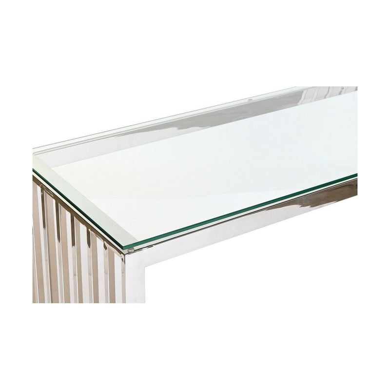 Consola DKD Home Decor Cristal Prateado Transparente Aço 120 x 45 x 78 cm