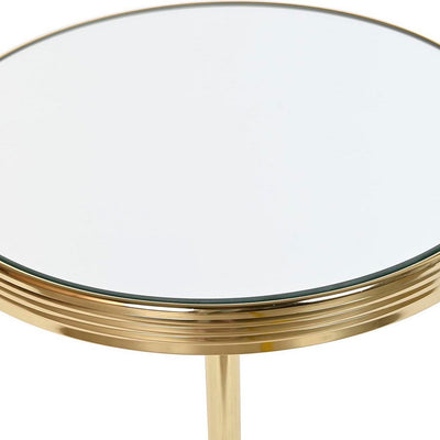 Table d'appoint DKD Home Decor Miroir Doré Laiton (42,5 x 42,5 x 49 cm)