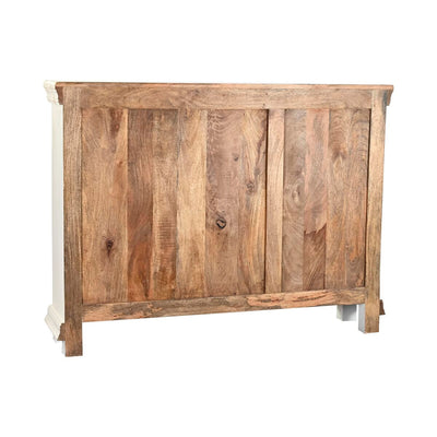 Sideboard DKD Home Decor White Natural Wood Mango wood 122 x 25 x 91 cm