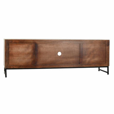TV furniture DKD Home Decor 180 x 40 x 60 cm Black Metal White Mango wood