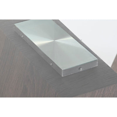 Console DKD Home Decor MDF Wood Natural Brown Transparent Silver Steel 120 x 40 x 76 cm