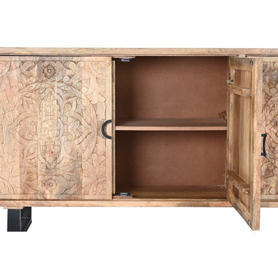 Sideboard DKD Home Decor 160 x 40 x 80 cm 160 x 40 x 83 cm Natural Black Metal Mango wood