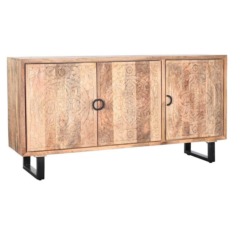 Sideboard DKD Home Decor 160 x 40 x 80 cm 160 x 40 x 83 cm Natural Black Metal Mango wood