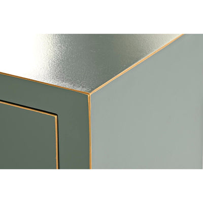 Consola DKD Home Decor Branco Verde Dourado Metal Abeto Madeira MDF 63 x 28 x 83 cm