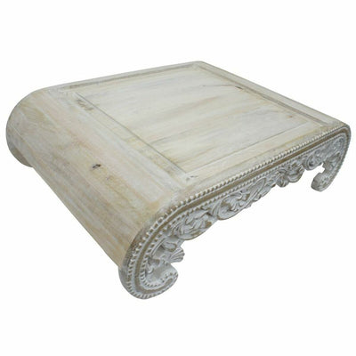Table d'appoint DKD Home Decor Blanc Bois de manguier 89 x 63,5 x 25,4 cm