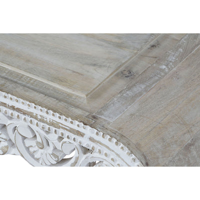Table d'appoint DKD Home Decor Blanc Bois de manguier 89 x 63,5 x 25,4 cm