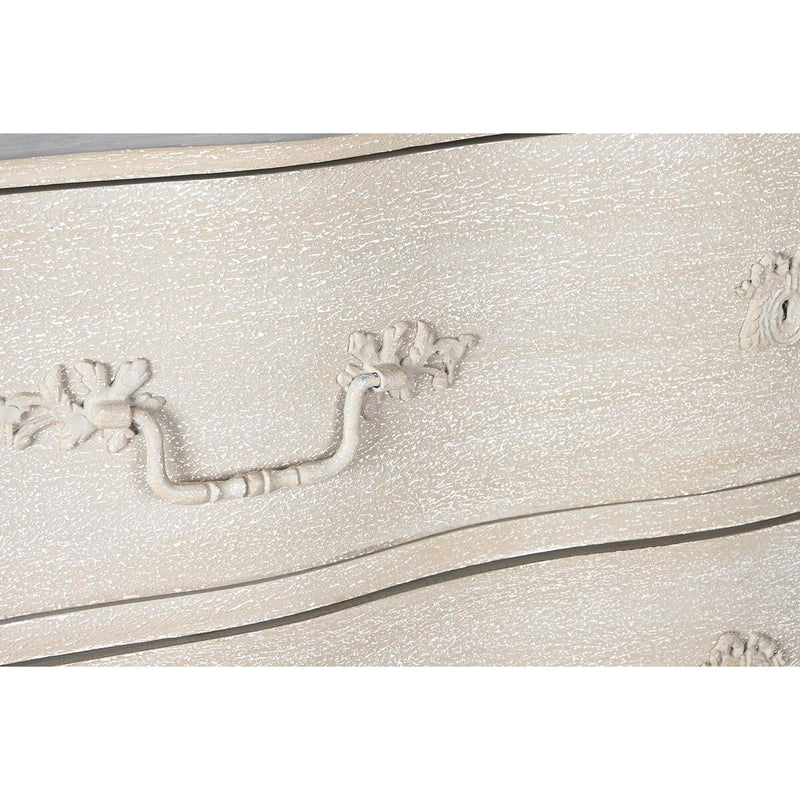 Chest of drawers DKD Home Decor 123 x 50 x 80 cm Beige Grey Dark grey Mango wood MDF Wood Romantic