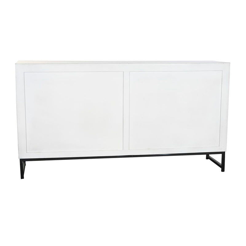 Sideboard DKD Home Decor Ceramic Grey White Mango wood (150 x 38 x 80 cm)