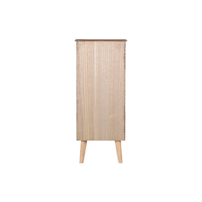 Chest of drawers DKD Home Decor Golden Light brown Wood Paolownia wood MDF Wood Scandi 45 x 40 x 100 cm 42 x 40 x 100 cm